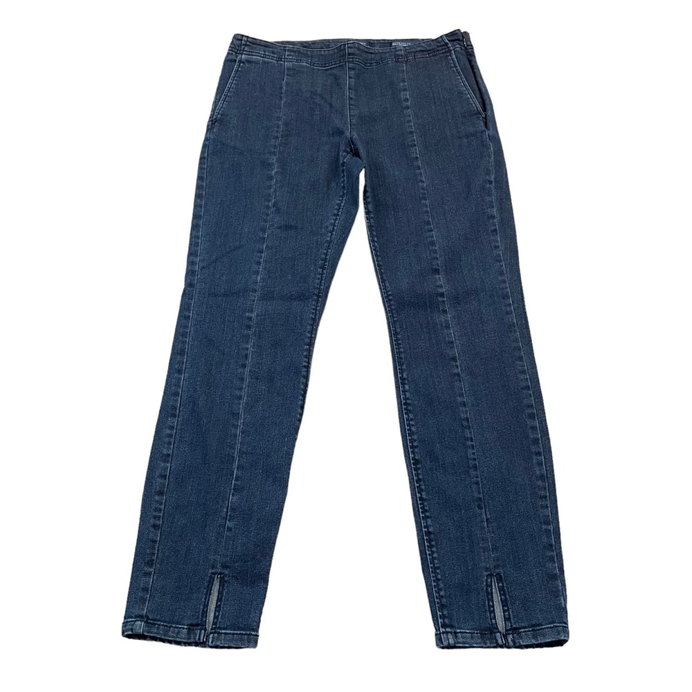 J. Jill Denim Authentic Fit Front-Slit Ankle Jeans.  Size 6